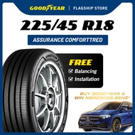 Goodyear 225/45R18  Assurance ComfortTred Tyre  (Worry Free Assurance) -  3 Series / C-Class / Optim