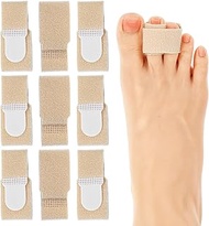 10 Pcs Hammer Toe Corrector Reusable Fabric Buddy Toe Wraps Hammertoe Straightener Fabric Hammer Toe