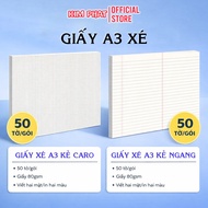 (50 Sheets) A3 Tear Paper, Draft Paper, Drafting Notebook Suitable for Students to Study