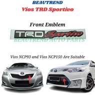 Toyota Vios Front TRD Sportivo Emblem Logo Badge NCP93 NCP150 Dugong Keli 2009 2010 2012 2013 2014 2