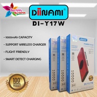 Bm105 Powerbank Diinami Y17w Real 10000mah Wireless Charger Power Bank
