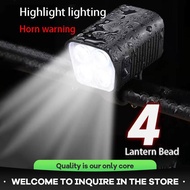 Bicycle Ebike Vehicle Universal Night Riding Headlight With Horn.