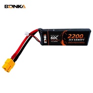 BK-2200/60-2S // Bonka 2S 7.4V 2200mAh 60C XT60 T-Plug LiPo Battery