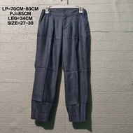 CELANA 7/8 HW WANITA  KATUN DENIM BRAND TRUDEA MADE IN JAPAN