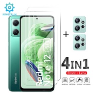 Kingzalin Tempered Glass For Xiaomi Redmi Note 12 5G Screen Protector Camera Lens Film Redmi Note 11 11S 11 Pro Global Note12 Glass