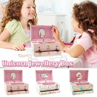Musical Jewelry Organizer Box Decorative Musical Jewelry Storage Box with Drawer SHOPSKC8376