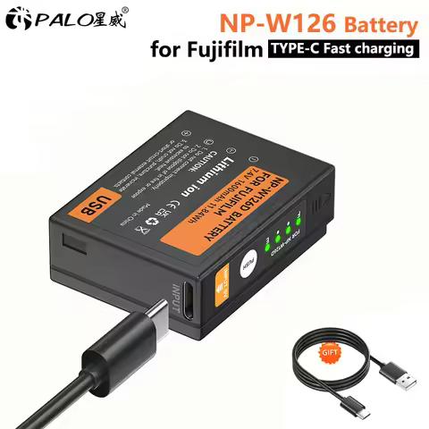 NP-W126S NP-W126 NP W126 Battery with USB-C Port for Fujifilm Fuji X-Pro1 XPro1 X-T1 XT1 XT20 ,HS30E