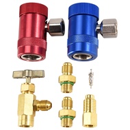 R1234YF Self-Sealing Can Tap with R134A Tank Adapter and R1234 Quick Couplers, for A/C RefrigerAnts 