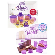 UNGU Multi-purpose purple jar for Breakfast bread set