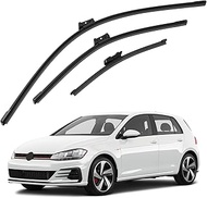 Forccord 3-Pack Windshield Wiper Blades Fit for 2021-2015 VW Volkswagen Golf, GTI e-Golf, GTI Origin