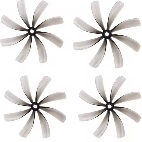 2 Pairs HQ Duct 89mm X8 8-Blade FPV Propeller 3.5-Inch Aperture 5mm iFlight Wing ProTek35 for Racing