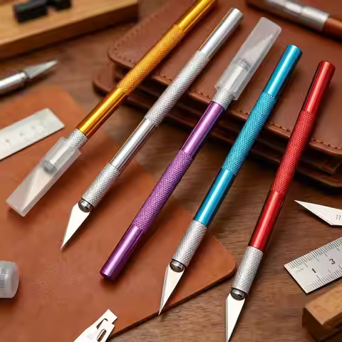 10PCS Exacto Knife Colorful Craft Knife Kit, Sharp Exacto Knife Set, Carving Precision Hobby Knife f