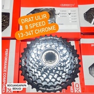 Sprocket r drat ulir freewheel OXO 8 speed 13-34T