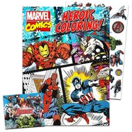 Marvel Comics Coloring Book for Adults Relaxation Set ~ Advanced Marvel Coloring Book Featuring Iron