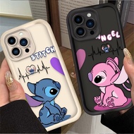Cute Stitch Case For Realme 15 14X 14T 14 Pro Plus C75X C75 C71 Note 70 70T Narzo 80 Lite Cartoon Si