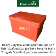 350L Heavy Duty Cooler Box / Tong Ais / Tong Ais Oren / Tong Ikan / Ice Box / Fish Box / Seafood Box