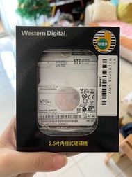 電腦WD威騰WD10spsx 黑標1TB(9.5mm)2.5吋 黑標雙核/32M/AF/未拆/保內/2.5吋 硬碟