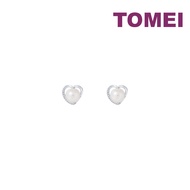 TOMEI Pearl Diamond Earrings, White Gold 585