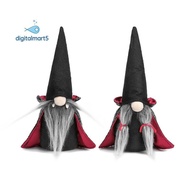 2PCS Halloween Gnome Plush Faceless Doll Handmade Swedish Gnome Decoration Tomte Doll Halloween Deco