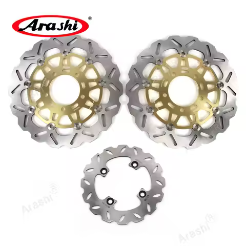 ARASHI ZX10R NINJA Front Rear Brake Rotors Brake Disc Set For KAWASAKI NINJA ZX-10R ZX 10R 2004-2007