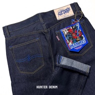 RED DENIM Selvedge Denim Pants 15oz Raw Denim Sanforized Selvedge Accent