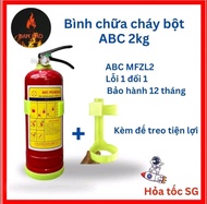 Bình chữa cháy bột ABC 2kg có tem bảo hành 12 tháng dùng cho văn phòng xe tải...
