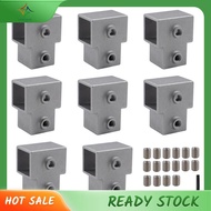 [luxiang.] End Rails Clamps 3-Way Connector Tube Connector T- Shaped