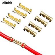OLINIXT Connector Gold Color Small Teeth Fascia Terminal 50/100/200pcs 453 U-shaped