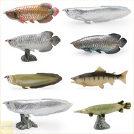 Children's Toys Simulated Marine Animal Model Arowana Silver Arowana Red Arowana Aquarium Ornament