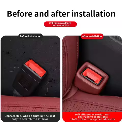 1piece Universal Car Safety Belt Buckle Holder Anti Scratch Buckle Protect Cover Car Seat Belt Buckl