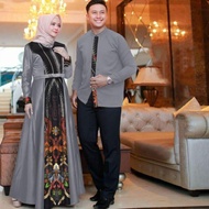 Gamis Couple Malika Hanifah/ Cp Malika Gamis + Baju Gamis Baju Muslim