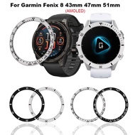 Fashion Watch Ring Bezel Bumper Cover For Garmin Fenix 8 47mm 51mm 43mm Bezel Metal Case Cover Prote