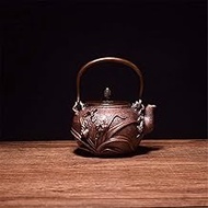 JapanCast Iron Tetsubin Teapot Teapot Retro Pure Copper Pot Cast Iron Kettle Teapot Uncoated Tea Pots Tea Sets Handwork Handicraft Gift Tea Accessories