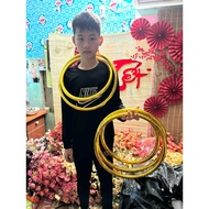 Giant fake gold necklace, wedding gift for friends. Wedding lucky money for bride and groom