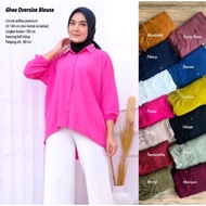 KEMEJA Ghea OVERSIZE | Women's Shirt Jumbo Crincle Material LD +-140cm. Jv444