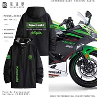 Kawasaki Kawasaki Motorcycle Jacket Jacket Autumn Winter Heavy Motorcycle Lovers Cycling Racing Suit