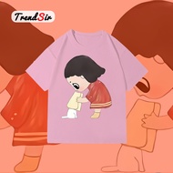 TrendSir พร้อมส่งt shirt cotton เสื้อยืดฟอก Popmart Nyota หลวม 11สี M-3XL