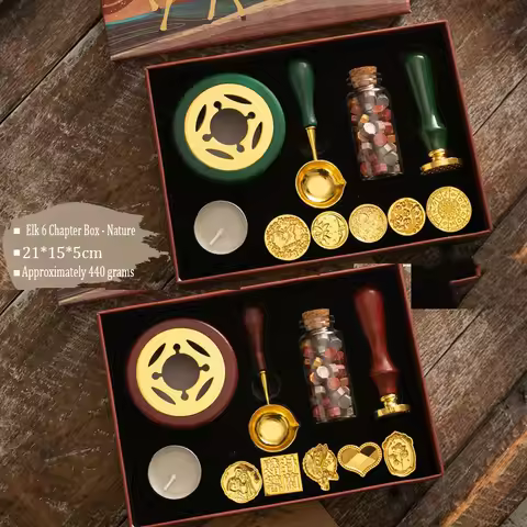 Wax Seal Stamp Set Sealing Wax Set Vintage Kit Wax Seal Stamp Wedding Waxs Seal Beads Waxs Lacquer f