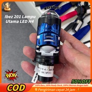 Original Ibez 201 H4 Purple Lens LED Headlight Red & Ice BlueDEVIL with cooling fan Motorcycle headl