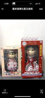 不二家peko牛奶妹復古公仔