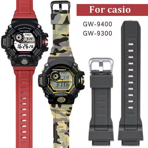 For Casio Watch gw-9400 gw-9300 g-9300 Wtachband TPU Strap Waterproof Band Dustproof Wirstband Acces