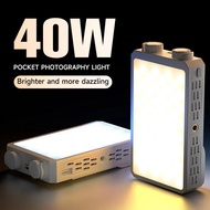 JIAYU RGB LED Camera Light, 40W 2800-9000K Mini LED Video Lamp, Compact CRI/TLCI 90+ FX 8 Modes 3 Co
