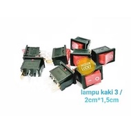 TOMBOL MERAH CONTENTS 10PC SMALL SUIT ON OF BUTTONS 21.5CM RED LIGHTS 3 LEGS