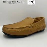 Kangaroo Men Premium Leather Casual Comfort Slip-On Low Cut Vintage Shoes Kasut Lelaki Kulit 9500