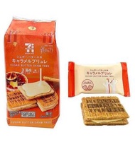 日本代購 Sugar Butter Tree 7-11限定 焦糖布丁奶油夾心餅3入