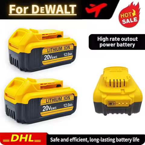 100% for DEWALT 20V lithium ion battery,Compatible dewalt power tool DCB205，DCB206，DCBGene，DCB200 MA