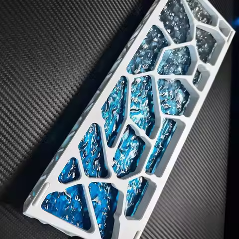 H68 Atk68xr Mad68 ATK68 V2 Hollow Aluminum Keyboard Case Shell 68% Keys Layouts Backplane Custom for