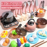 91PCS Kids Kitchen Pretend Play Toys Vegetable Fruit Cutting Toys Set  Mainan Masak Perempuan Budak 