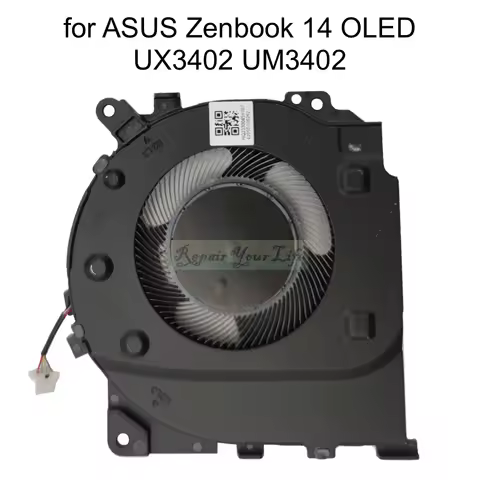 CPU Cooling Fan for ASUS Zenbook 14 OLED UX3402 UM3402 UX3402Z UX3402V UX3402Y UM3402Z UM3402YA BN75