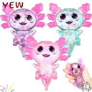 YYE Squishy Stress Glitter, Sugar Filled Glitter Axolotl Squishy Toys, Cute Soothing Texture Cute Sh